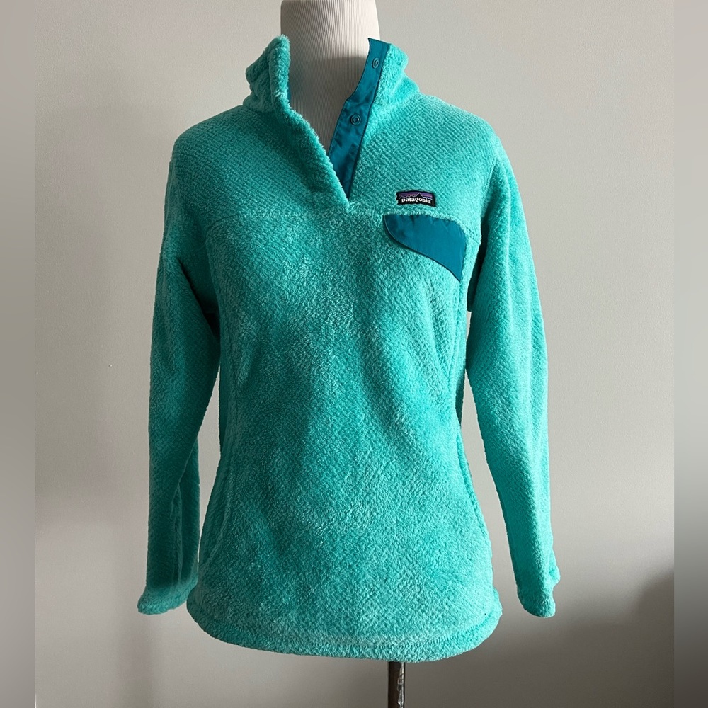 Patagonia Girl Fleece Snap Botton Jacket-XL